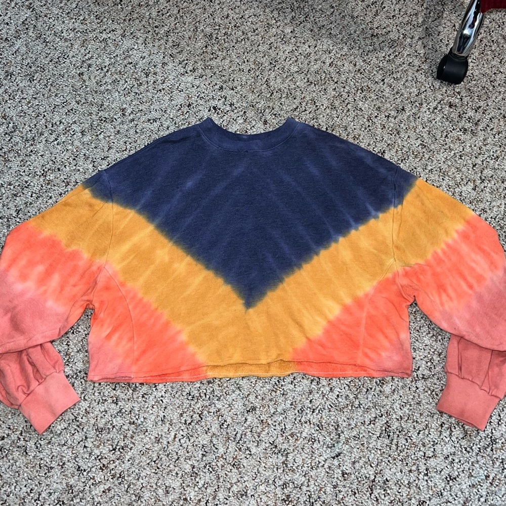 Pink Victoria’s Secret Tie Die Long Sleeved Top XS